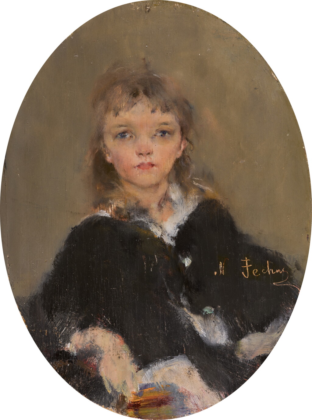 View full screen - View 1 of Lot 55. NIKOLAI FECHIN | Portrait of Eya.