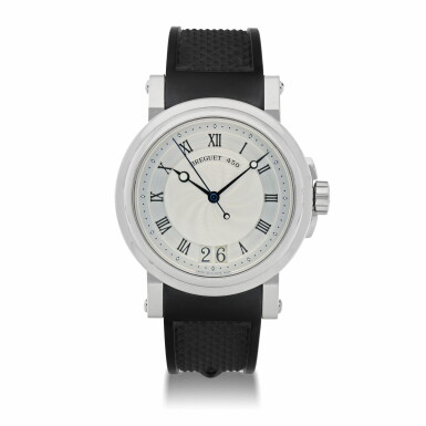 View full screen - View 1 of Lot 924. MARINE, REF 5817 STAINLESS STEEL WRISTWATCH WITH DATE CIRCA 2009 .