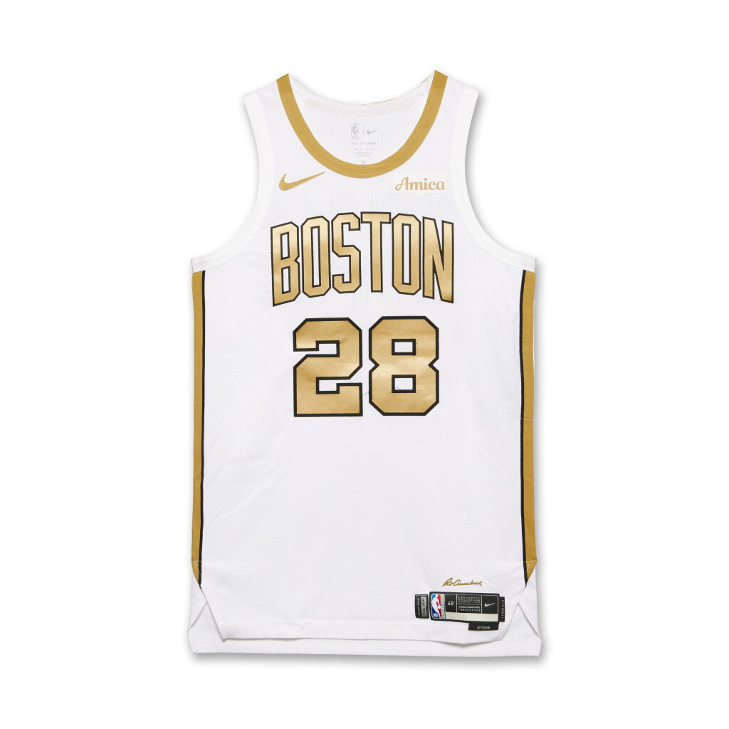 View full screen - View 1 of Lot 10. Hugo Gonzalez Boston Celtics 2025-2026 Game Worn City Edition Jersey | 10th Career Game.