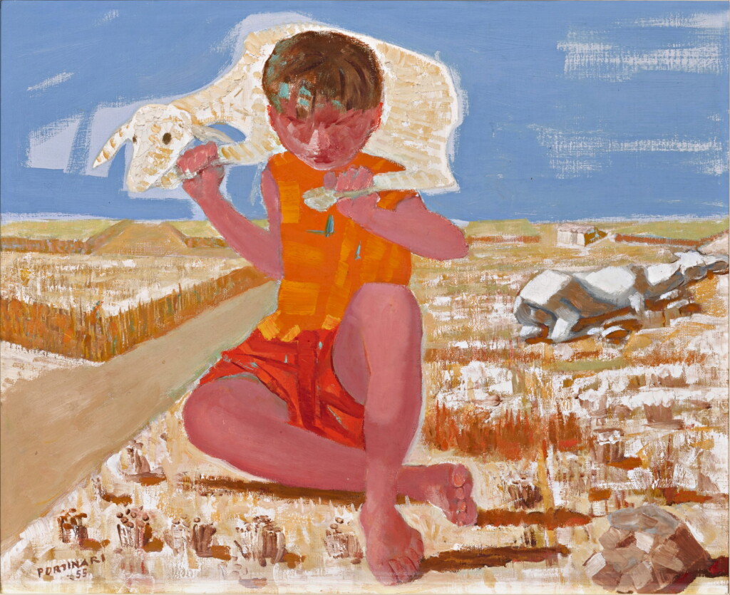 View full screen - View 1 of Lot 107. Menino com carneiro.