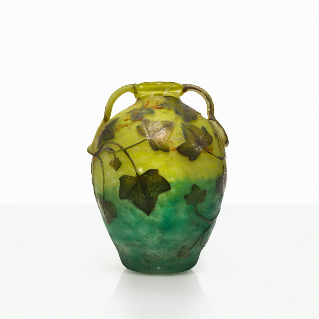 View full screen - View 1 of Lot 62. DAUM | TWO-HANDLED "LIERRE" VASE.