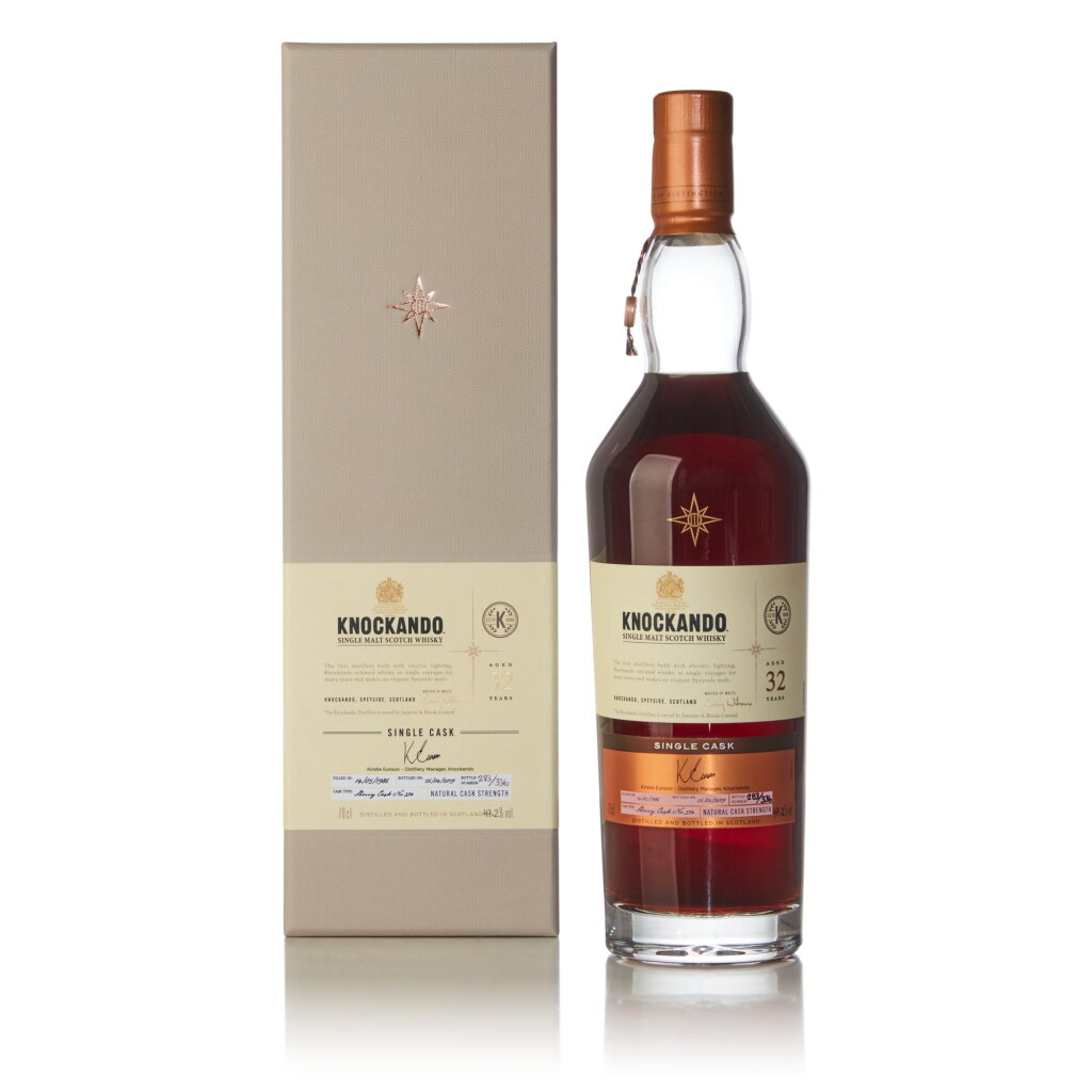 View full screen - View 1 of Lot 72. Knockando Casks of Distinction 32 Year Old #394 47.2 abv 1986 (1 Bottle 70cl).