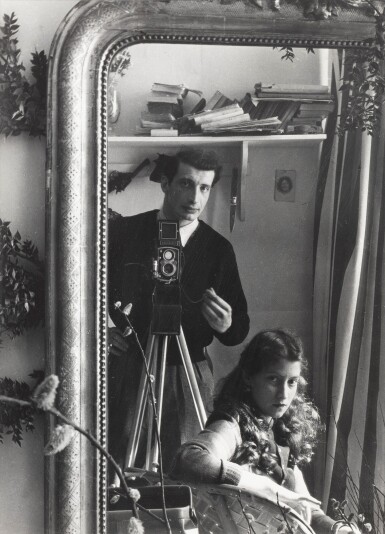 View full screen - View 1 of Lot 16. Autoportrait avec Leila, 1951.