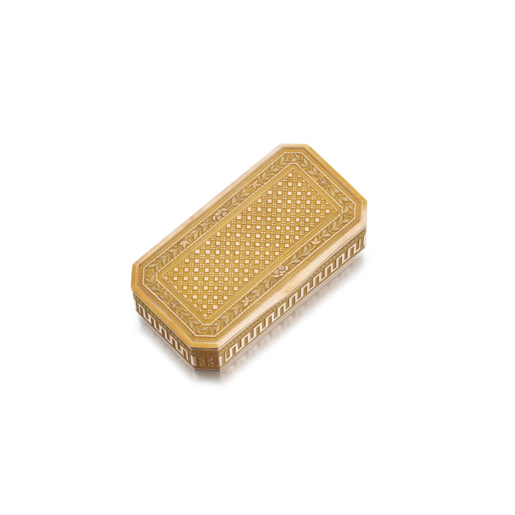 View full screen - View 1 of Lot 1087. Gold snuff box, circa 1806.