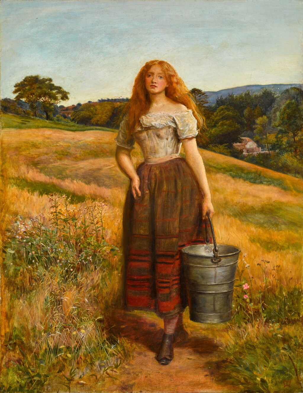 View full screen - View 1 of Lot 37. Milking Time (The Farmer's Daughter).