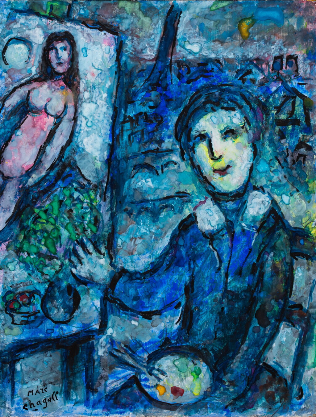 View full screen - View 1 of Lot 467. L'artiste et le nu.