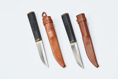 View full screen - View 1 of Lot 46. Two "Puukko" Knives .