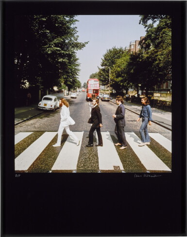 View full screen - View 1 of Lot 56. IAIN MACMILLAN | The Beatles, Abbey Road Out-take, 1969, chromogenic print, signed and numbered AP .