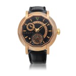 GRAFF | MASTER GRAFF, REF MG47P, PINK GOLD DUAL TIME TOURBILLON WRISTWATCH WITH DATE CIRCA 2015