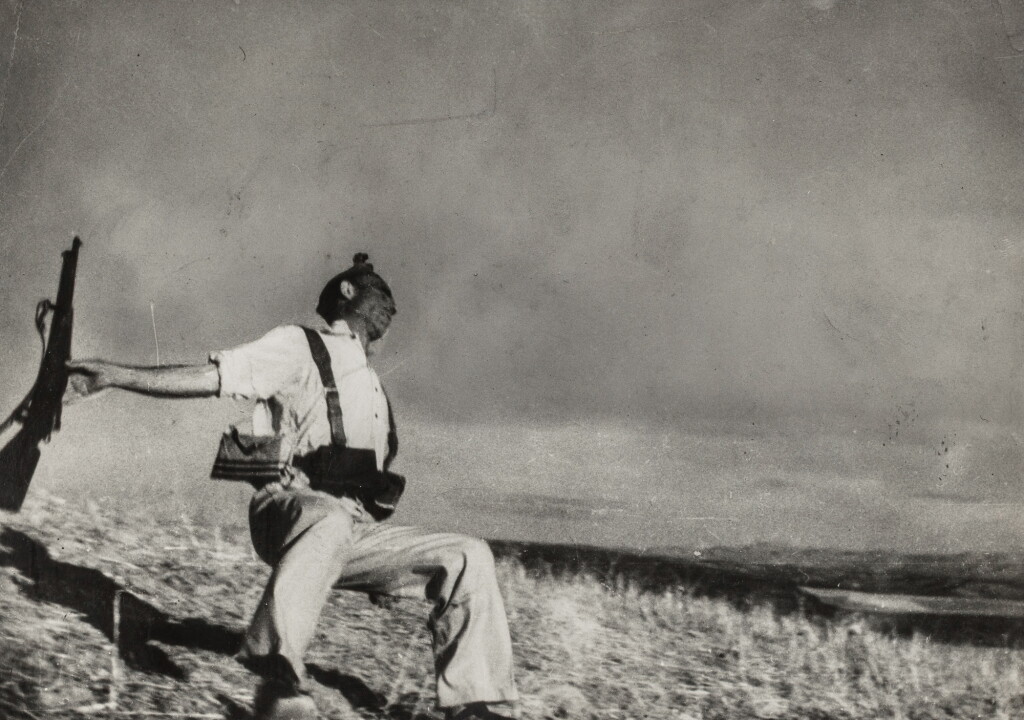 View full screen - View 1 of Lot 39. Death of a Loyalist Militiaman near Espejo, Córdoba Front, Spain (Falling Soldier).