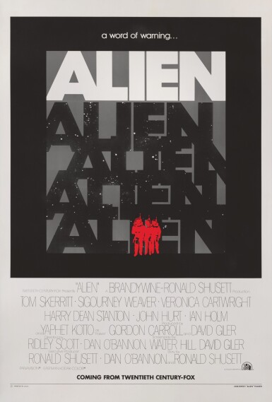 View full screen - View 1 of Lot 272. ALIEN (1979) ADVANCE POSTER, US.