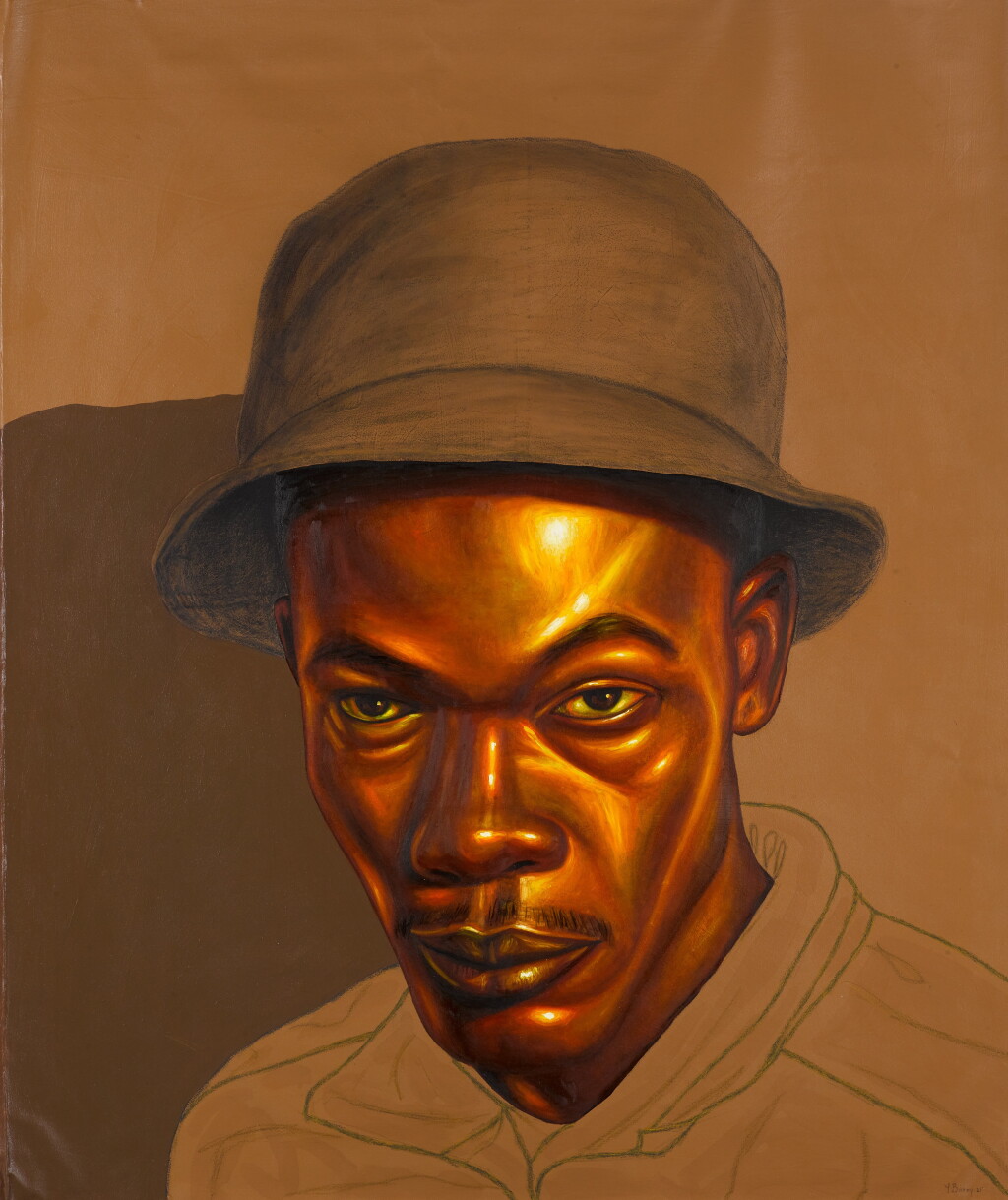 View full screen - View 1 of Lot 33. Boy in a Bucket Hat II.