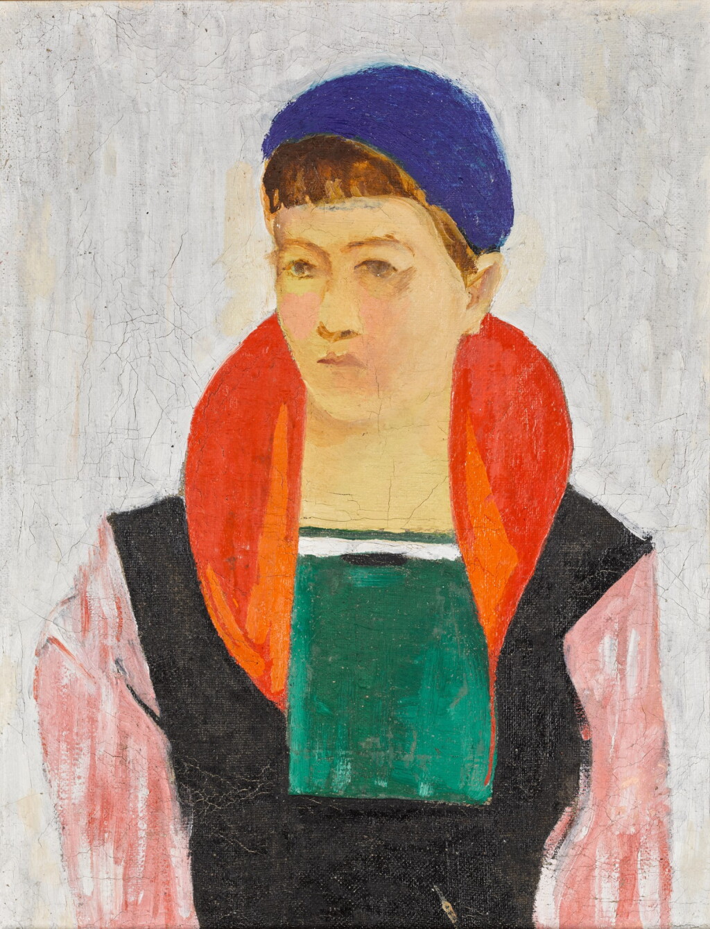 View full screen - View 1 of Lot 112. Girl in a Blue Beret.