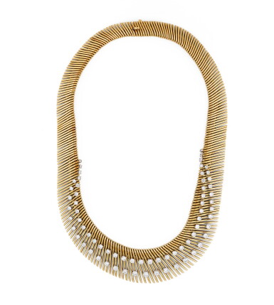 View full screen - View 1 of Lot 65. VAN CLEEF & ARPELS | COLLIER DIAMANTS, "CHEVEUX D'ANGE" | DIAMOND NECKLACE, 'CHEVEUX D'ANGE'.
