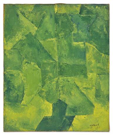 View full screen - View 1 of Lot 137. Composition en vert.