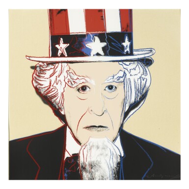 View full screen - View 1 of Lot 10. ANDY WARHOL | UNCLE SAM (F. & S. II.259).