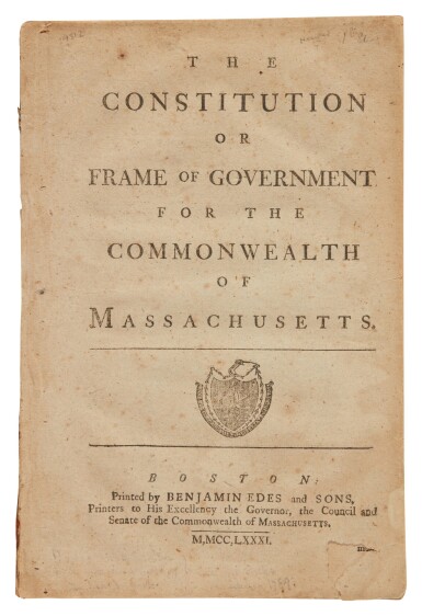 View full screen - View 1 of Lot 141. Massachusetts — John Adams |Putting popular sovereignty into practice .