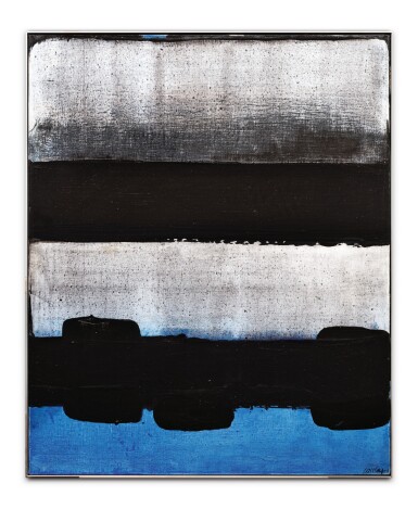 View full screen - View 1 of Lot 109. Peinture 73 x 60 cm, 28 août 1975 .