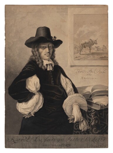 View full screen - View 1 of Lot 286. Supposed portrait of Karel Dujardin, after a presumed portrait by Ferdinand Bol.