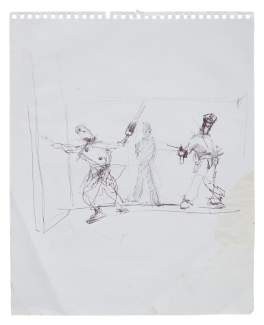 View full screen - View 1 of Lot 435. Untitled (Cop Shooting Artist).