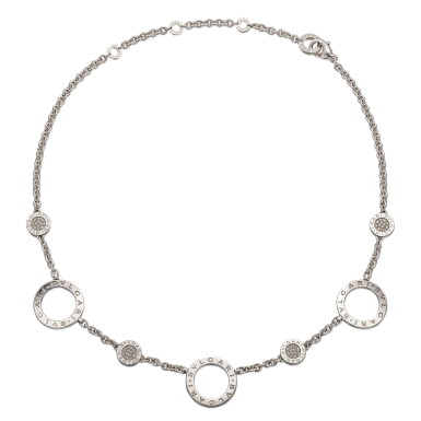 View full screen - View 1 of Lot 1745. 'BULGARI BULGARI' DIAMOND NECKLACE | 寶格麗 | 'BULGARI BULGARI' 鑽石 項鏈.
