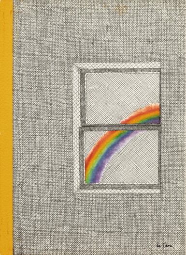 View full screen - View 1 of Lot 49. Une couverture pour The New Yorker : un arc-en-ciel vu d’une fenêtre.