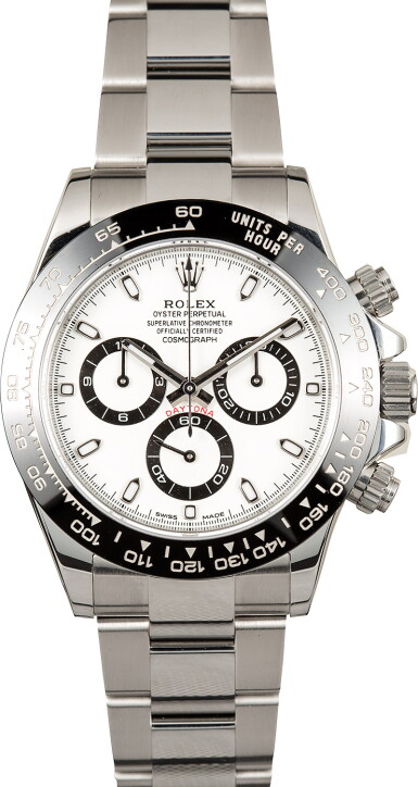 View full screen - View 1 of Lot 1. ROLEX | Daytona, Ref 116500LN A Stainless Steel Chronograph Wristwatch with Bracelet Circa 2017.