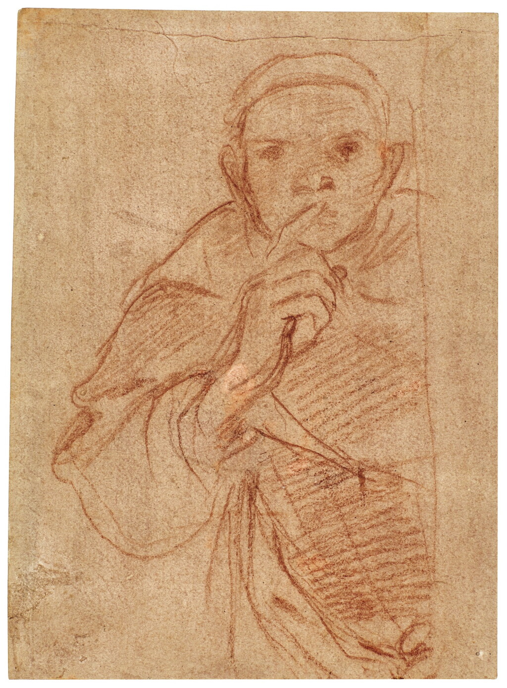 View full screen - View 1 of Lot 15. Study of a monk .