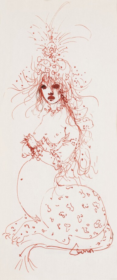 View full screen - View 1 of Lot 445. Study for Sphynx.