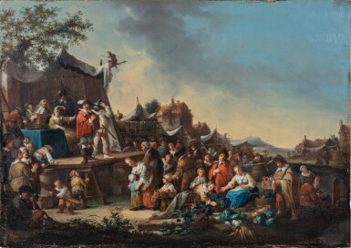 View full screen - View 1 of Lot 563. Comedians at a fair.