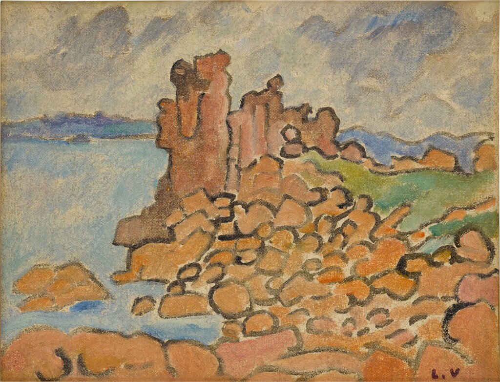 View full screen - View 1 of Lot 6. Les Rochers en Bretagne.