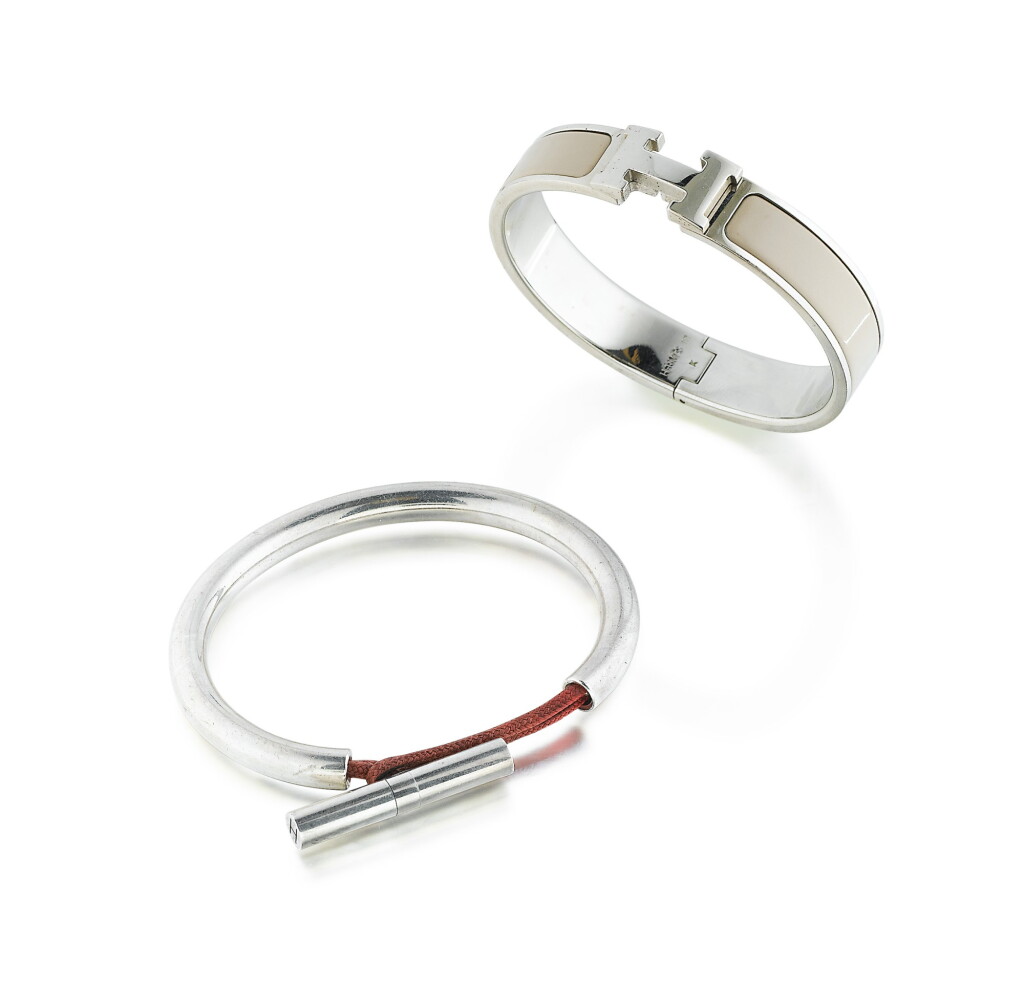 View full screen - View 1 of Lot 63. Two bracelets | Deux bracelets.
