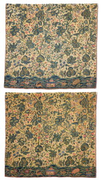 Two William and Mary Crewel-Work Hangings, Late 17th Century