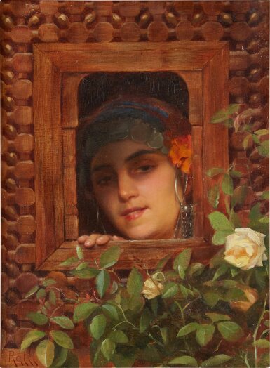 View full screen - View 1 of Lot 700. Woman Looking Out the Window.