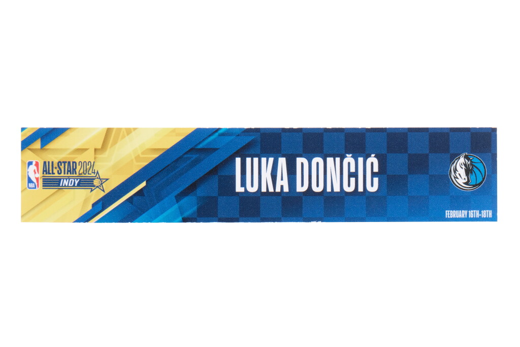 View full screen - View 1 of Lot 85. Luka Doncic ‘NBA All-Star Game’ Locker Room Nameplate .
