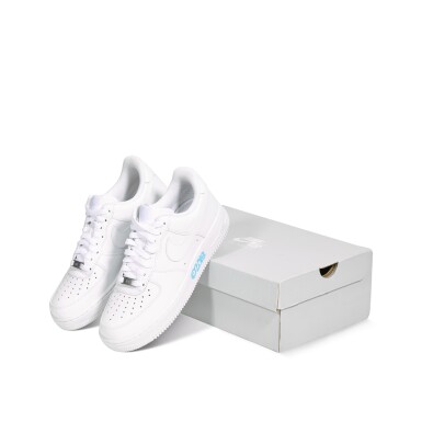 View full screen - View 1 of Lot 1002. Nike Air Force 1 'SSENSE x Virgil Abloh' Signed by Virgil Abloh | US 8.