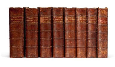View full screen - View 1 of Lot 87. Moll | Atlas geographus, 1711-1717, 5 volumes.
