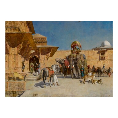 View full screen - View 1 of Lot 465. EDWIN LORD WEEKS | DEPARTURE FOR THE HUNT.