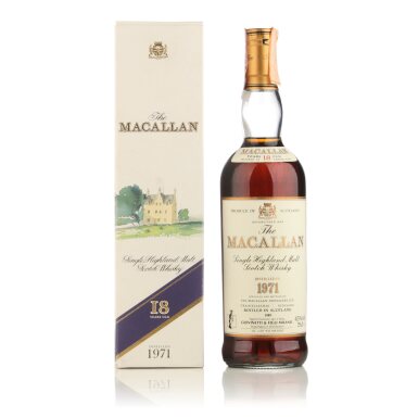 View full screen - View 1 of Lot 19. The Macallan 18 Year Old 43.0 abv 1971 (1 BT 75cl).