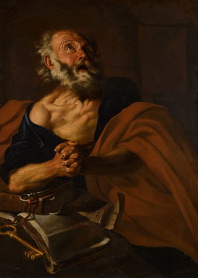 View full screen - View 1 of Lot 308. The penitent Saint Peter.