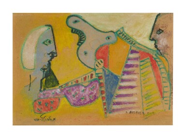 View full screen - View 1 of Lot 4. Sold Without Reserve | MENACHEM HELHOLZ-OR | HOMMAGE À PICASSO.