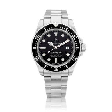 View full screen - View 1 of Lot 2102. Sea-Dweller, Reference 116600 | A stainless steel wristwatch with date and bracelet, Circa 2015 | 勞力士 | Sea-Dweller 型號116600 | 精鋼鏈帶腕錶,備日期顯示,約2015年製.