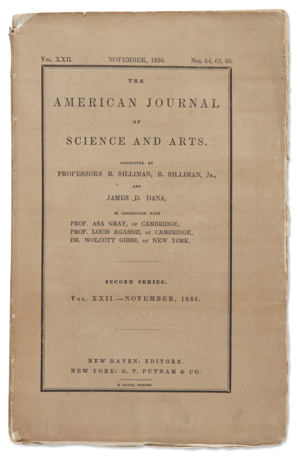 View full screen - View 1 of Lot 4. FOOTE, EUNICE NEWTON | "CIRCUMSTANCES AFFECTING THE HEAT OF THE SUN’S RAYS". FIRST PRINTING, 1856..