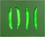 The four green cucumbers