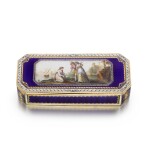 A gold and enamel snuff box, Geneva, circa 1795