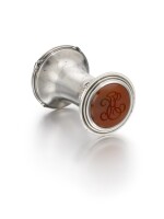 A Fabergé silver seal, workmaster Anders Nevalainen, St Petersburg, 1899-1908