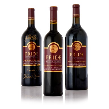 View full screen - View 1 of Lot 6345. Pride Mountain Vineyards Reserve Cabernet Sauvignon 2003 & 2004 (2 MAG).
