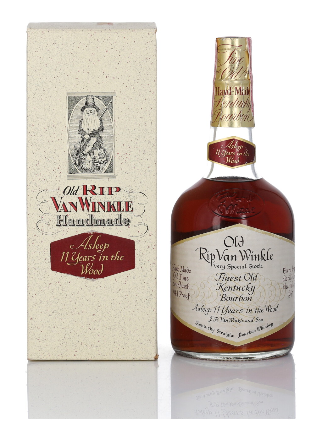 View full screen - View 1 of Lot 116. Old Rip Van Winkle 11 Year Old Very Special Stock 94.4 Proof 1967 (1 BT 4/5 Quart).