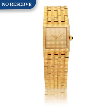 View full screen - View 1 of Lot 914. BOUCHERON | REF BT1203255 YELLOW GOLD BRACELET WATCH CIRCA 1970.