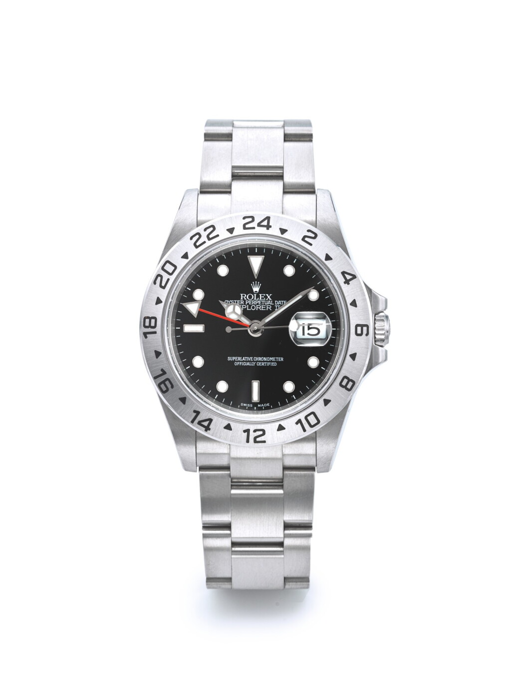 View full screen - View 1 of Lot 6. ROLEX | REF 16570 EXPLORER II, A STAINLESS STEEL AUTOMATIC DUAL TIME WRISTWATCH WITH DATE AND BRACELET CIRCA 2003.
